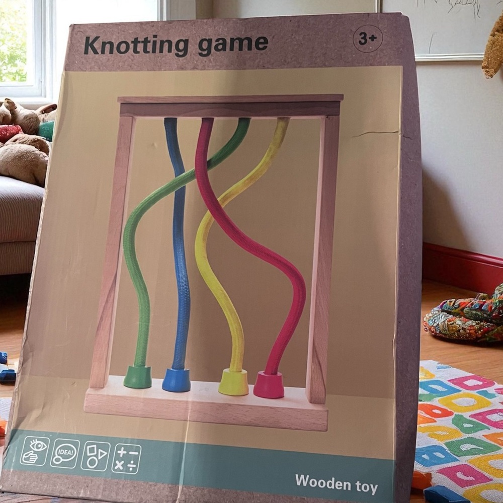 Knotting Game Wooden Learning Toy for Kids NEW!